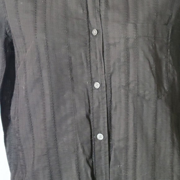 GAP Black Shirt Long Sleeve Button Down Collar Womens Small - Picture 3 of 9